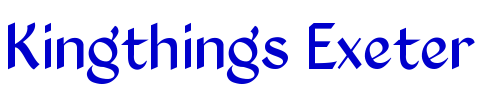 Kingthings Exeter шрифт